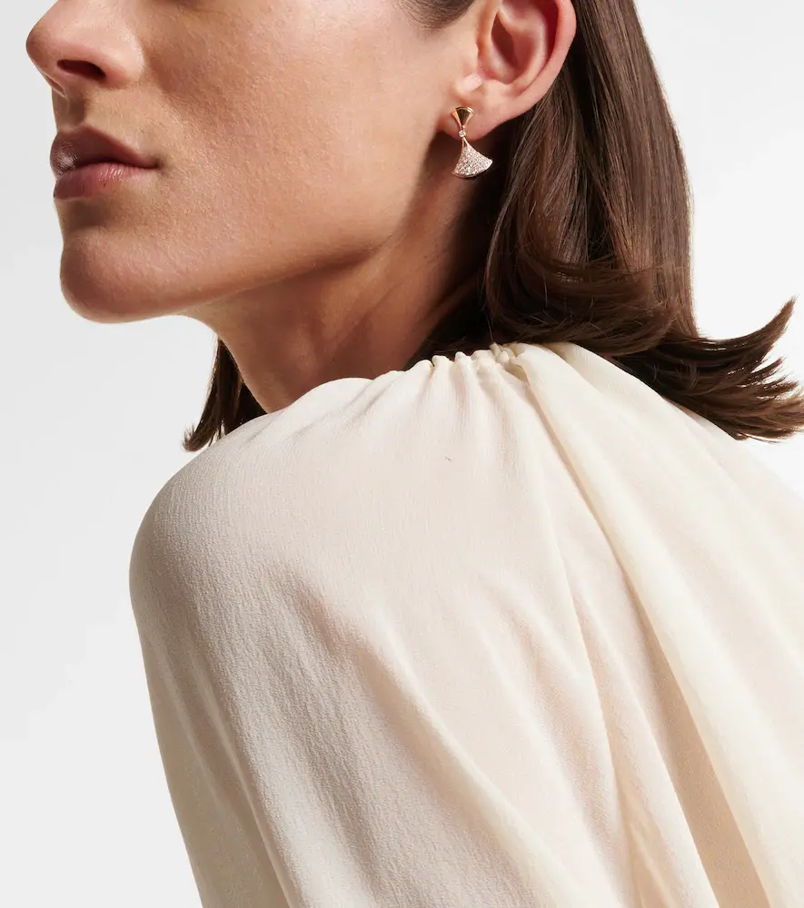 BVLGARI Divas' Dream 18kt rose gold earrings with diamonds | Thumbnail 2 BVLGARI Divas' Dream 18kt rose gold earrings with diamonds | Thumbnail 2