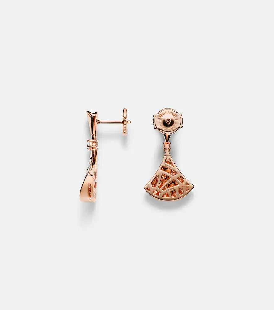 BVLGARI Divas' Dream 18kt rose gold earrings with diamonds | Thumbnail 3 BVLGARI Divas' Dream 18kt rose gold earrings with diamonds | Thumbnail 3