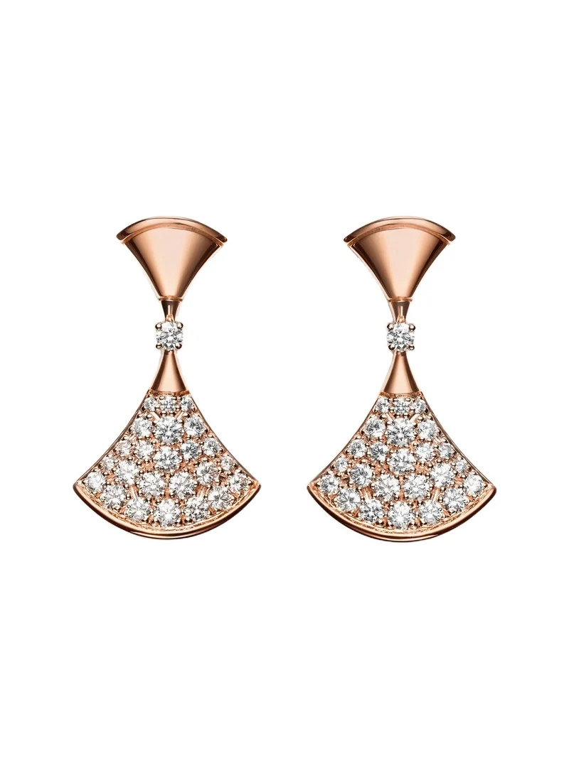 Divas' Dream 18kt rose gold earrings with diamonds Divas' Dream 18kt rose gold earrings with diamonds