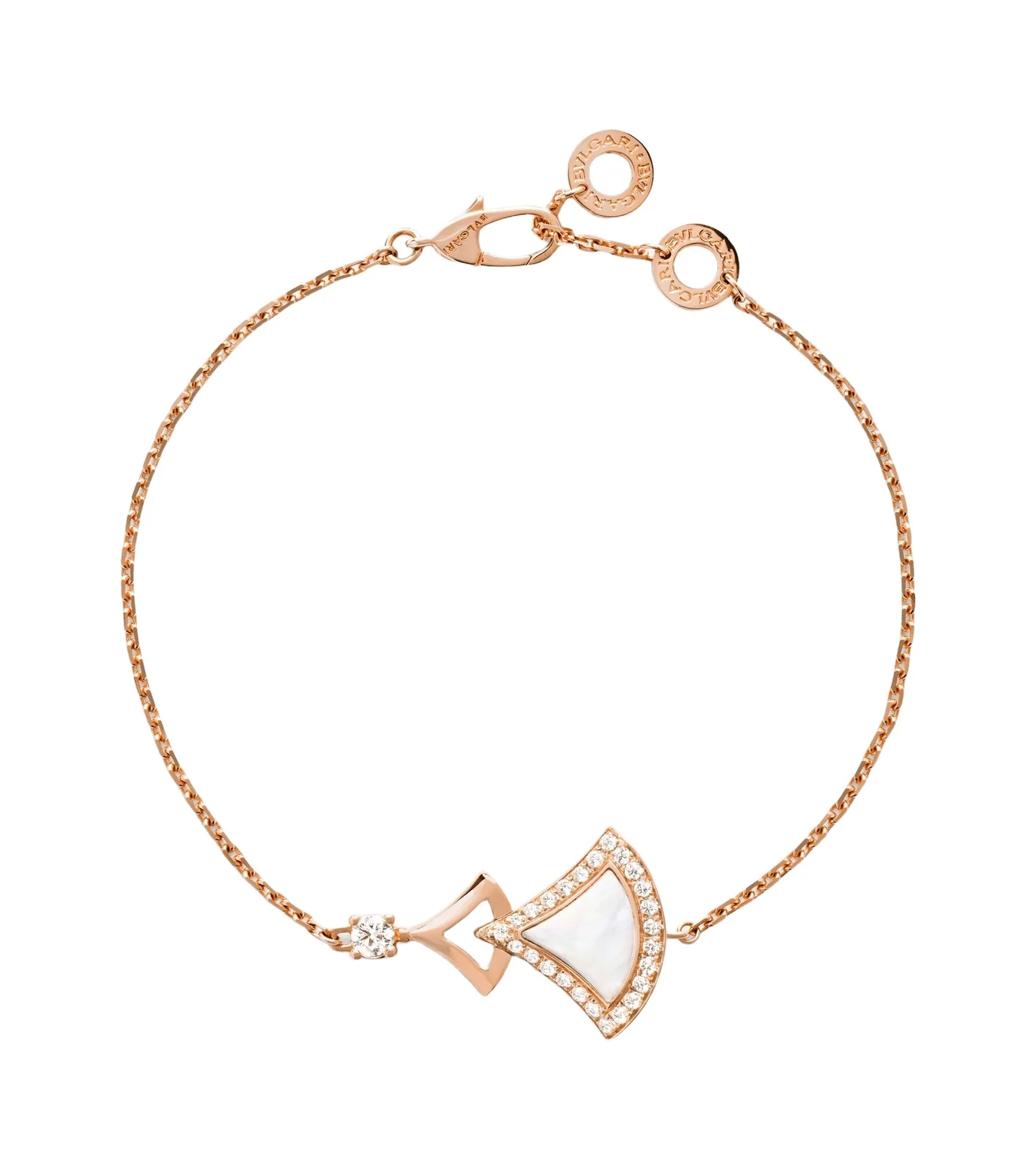 BVLGARI Divas' Dream 18kt rose gold bracelet with mother-of-pearl and diamonds