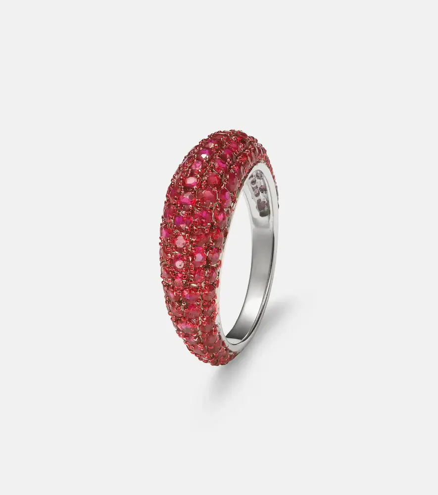 Kamyen Disco 18kt white gold ring with rubies | Thumbnail 2 Kamyen Disco 18kt white gold ring with rubies | Thumbnail 2