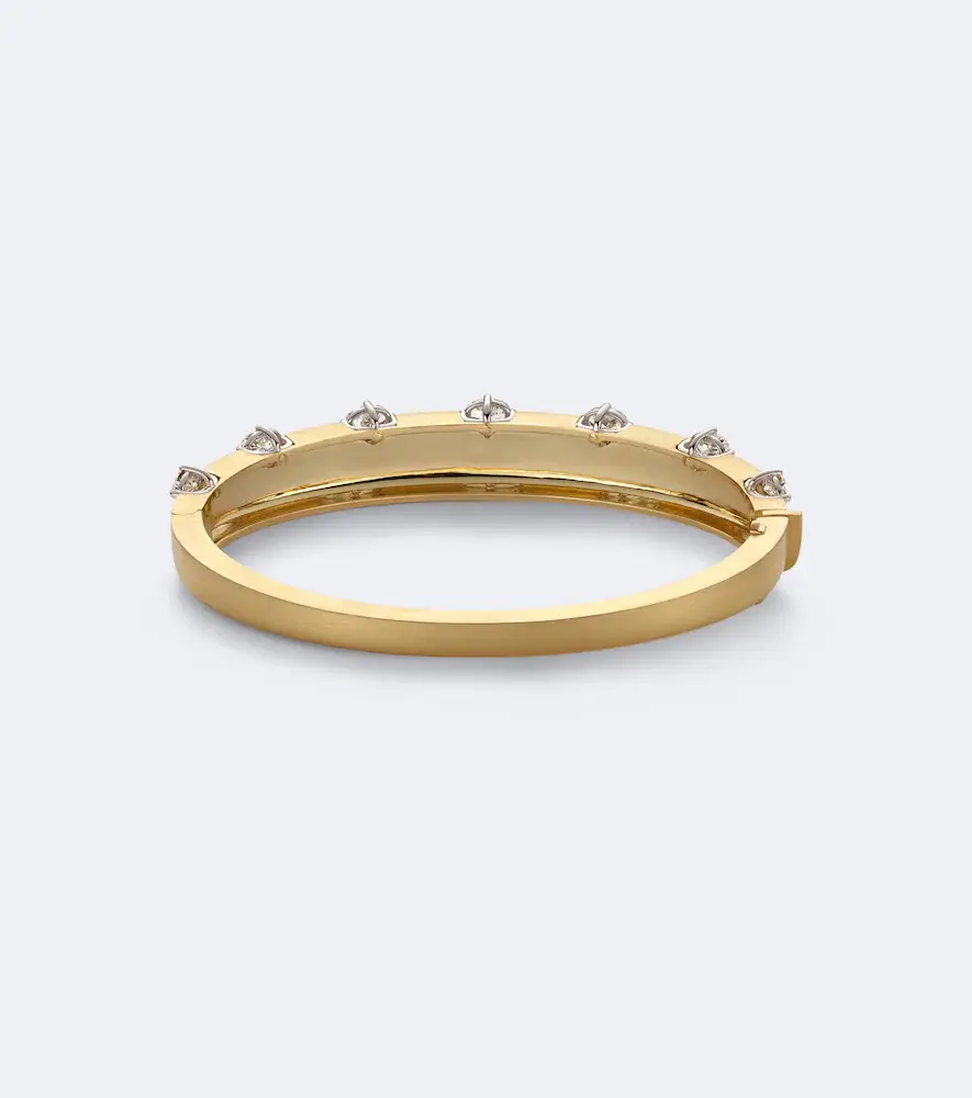 Nikos Koulis Me 18kt gold bangle with diamonds | Thumbnail 3 Nikos Koulis Me 18kt gold bangle with diamonds | Thumbnail 3