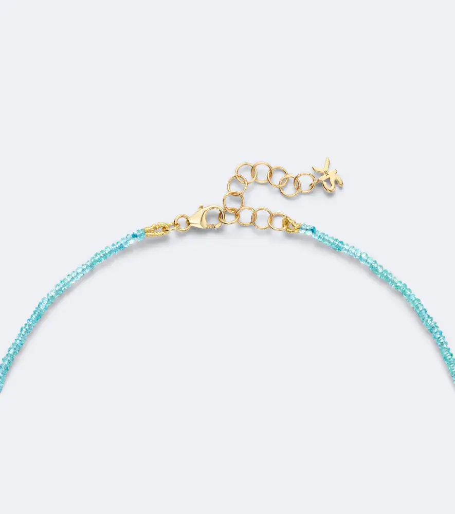 Suzanne Kalan Infinite 18kt gold beaded necklace with apatites and diamonds | Thumbnail 2 Suzanne Kalan Infinite 18kt gold beaded necklace with apatites and diamonds | Thumbnail 2