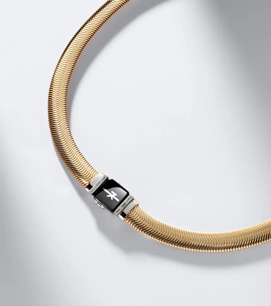 Nikos Koulis Feelings 18kt yellow and white gold necklace with diamonds | Thumbnail 6