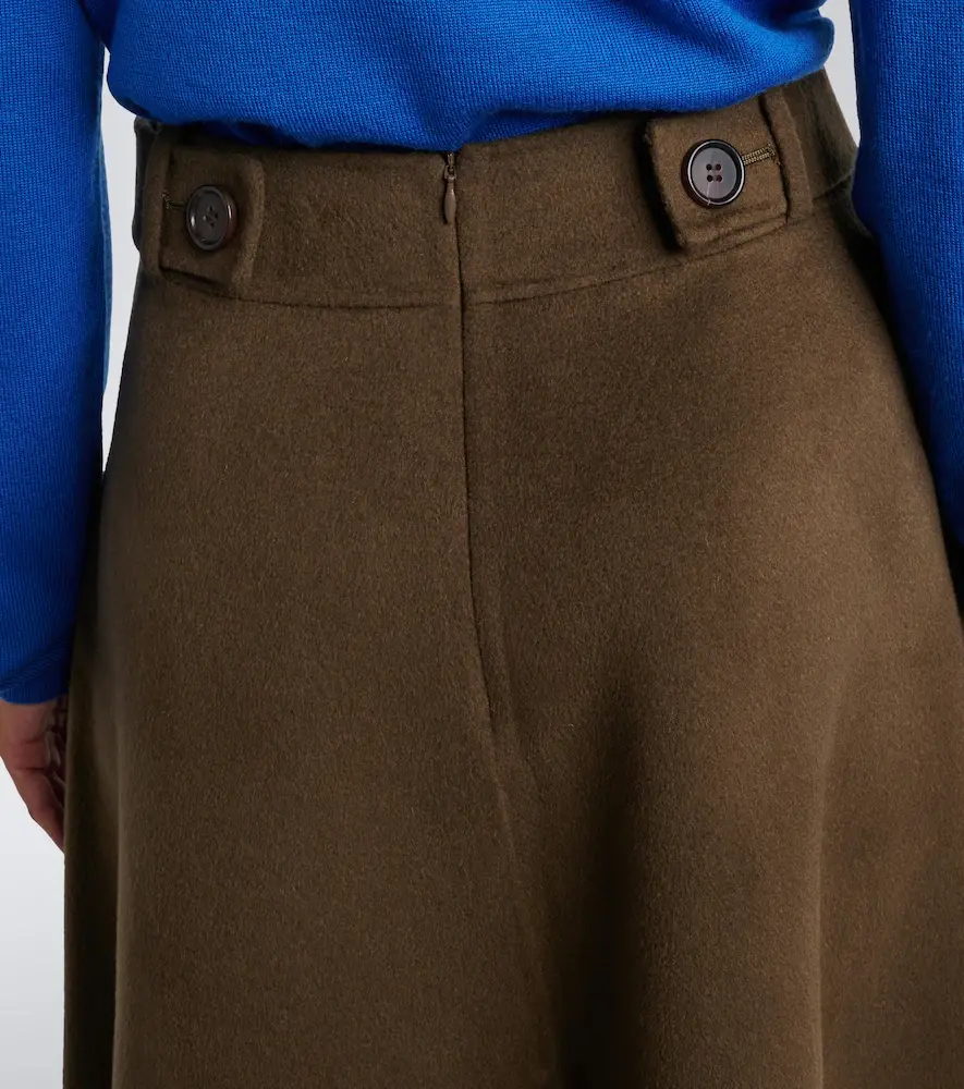 Lisa Yang Doublé wool and cashmere midi skirt | Thumbnail 2 Lisa Yang Doublé wool and cashmere midi skirt | Thumbnail 2