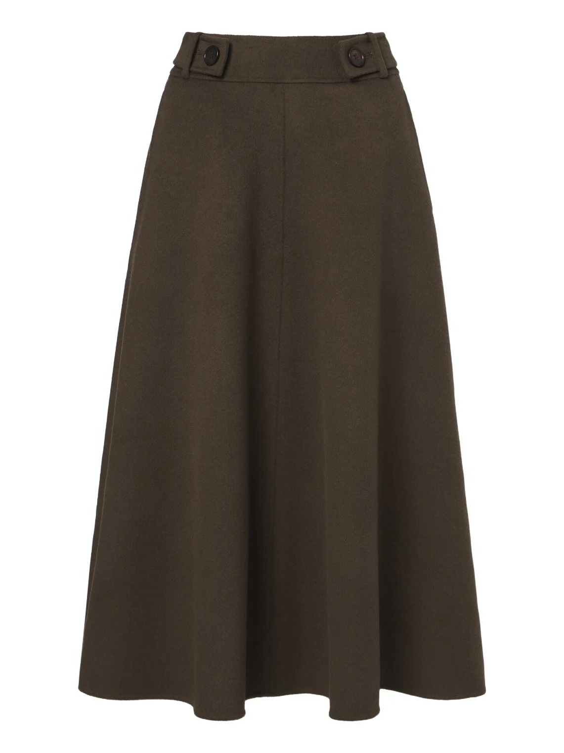 Doublé wool and cashmere midi skirt Doublé wool and cashmere midi skirt