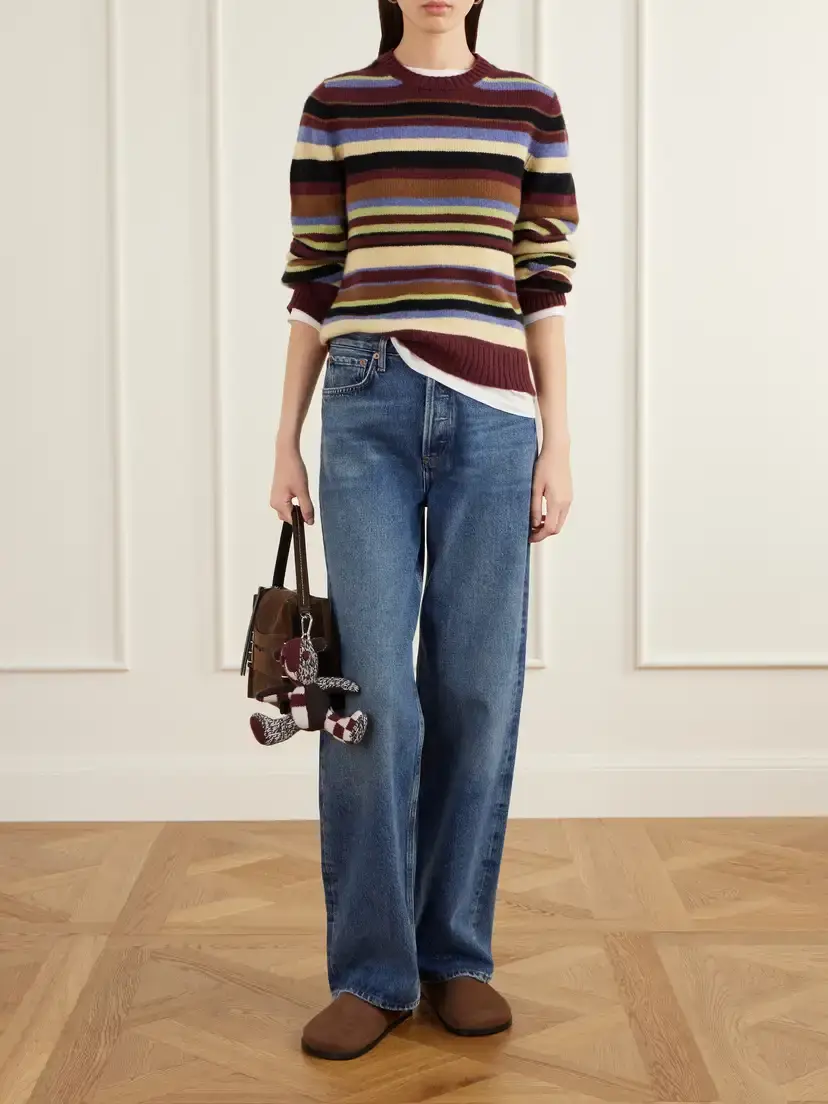 The Elder Statesman Elena Striped Cashmere Sweater | Thumbnail 2