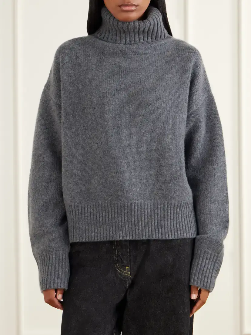 Extreme Cashmere Crop Xtra Cashmere Turtleneck | Thumbnail 3 Extreme Cashmere Crop Xtra Cashmere Turtleneck | Thumbnail 3