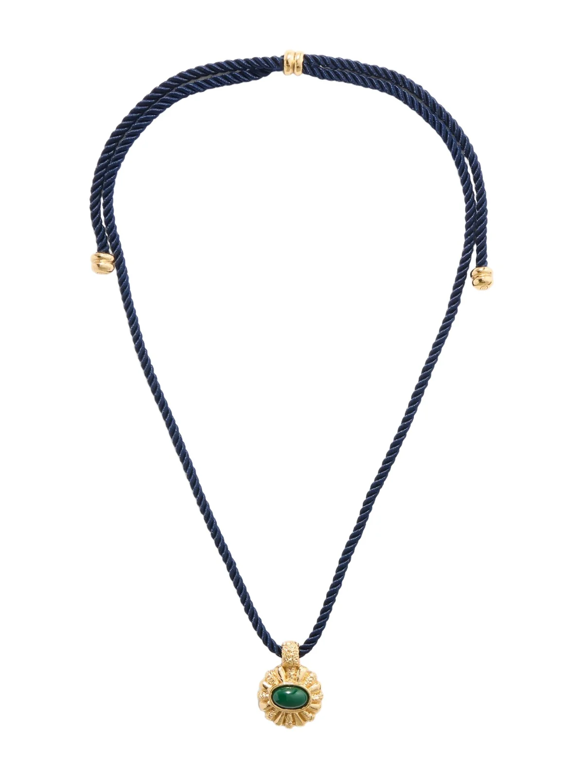 PAOLA SIGHINOLFI Sasa Gold-plated Malachite Cord Necklace