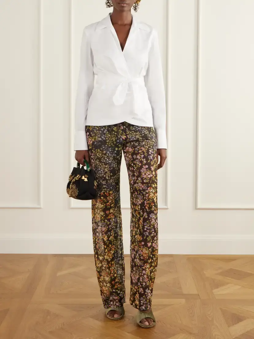 Dries Van Noten Bead-embellished Embroidered Cotton-twill Tote | Thumbnail 3 Dries Van Noten Bead-embellished Embroidered Cotton-twill Tote | Thumbnail 3
