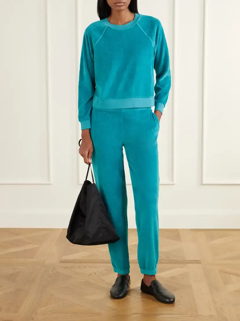 Suzie Kondi Simera Cotton-blend Velour Tapered Sweatpants | Thumbnail 2 Suzie Kondi Simera Cotton-blend Velour Tapered Sweatpants | Thumbnail 2