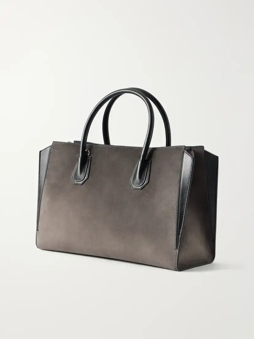 Givenchy Antigona Leather-trimmed Suede Tote | Thumbnail 4