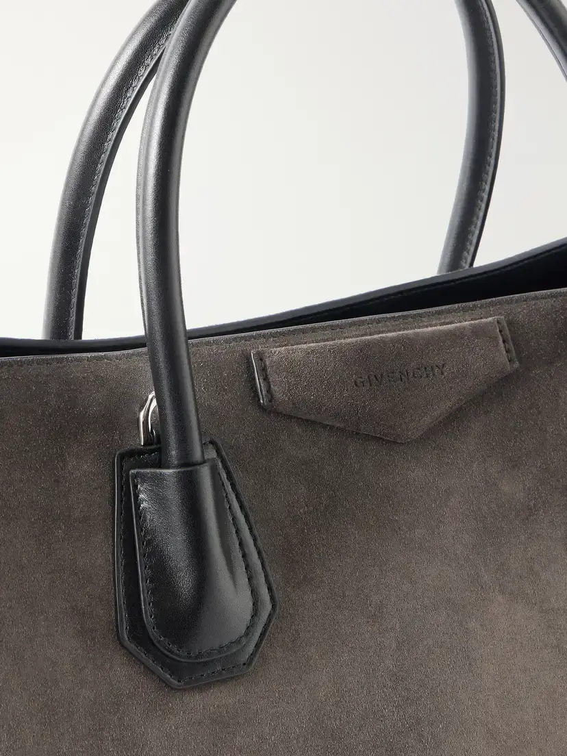Givenchy Antigona Leather-trimmed Suede Tote | Thumbnail 5