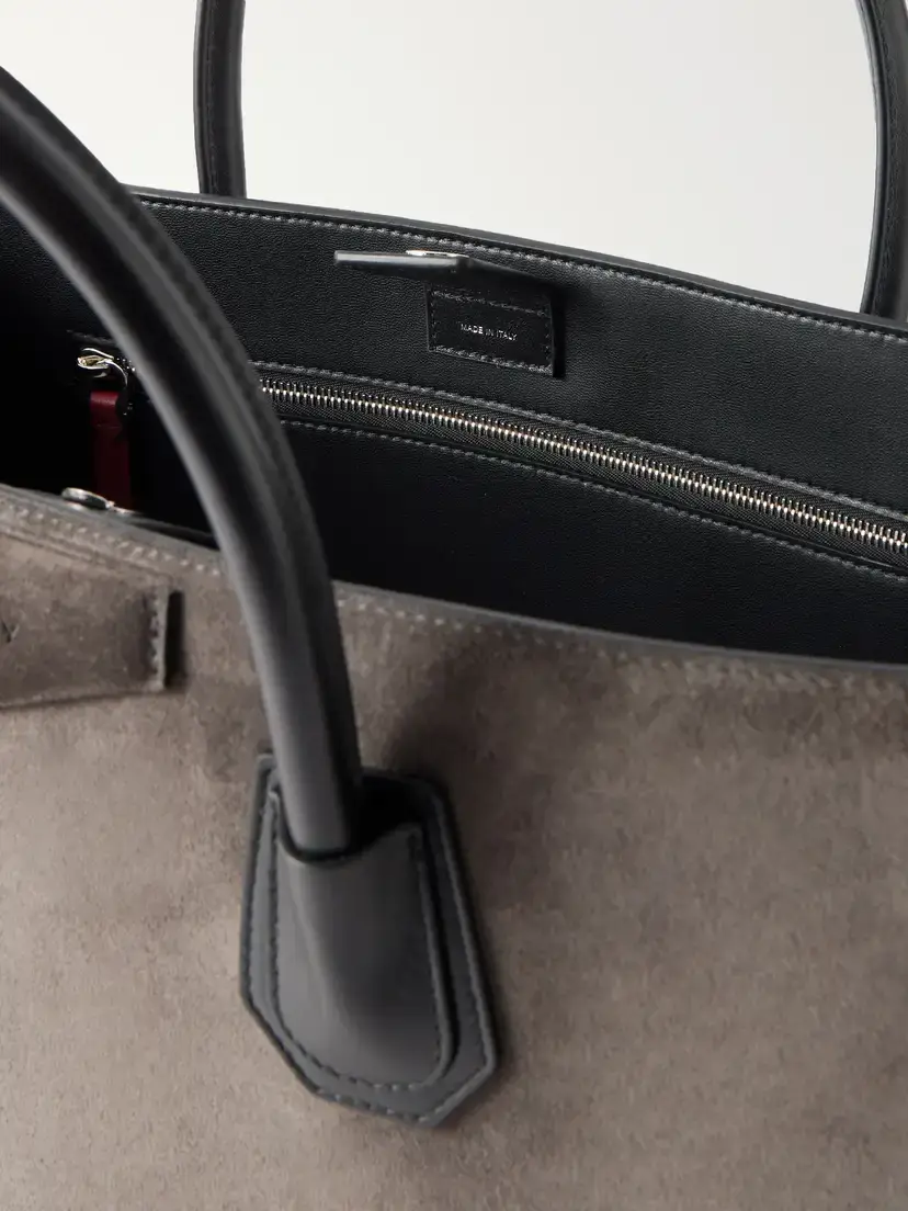 Givenchy Antigona Leather-trimmed Suede Tote | Thumbnail 6