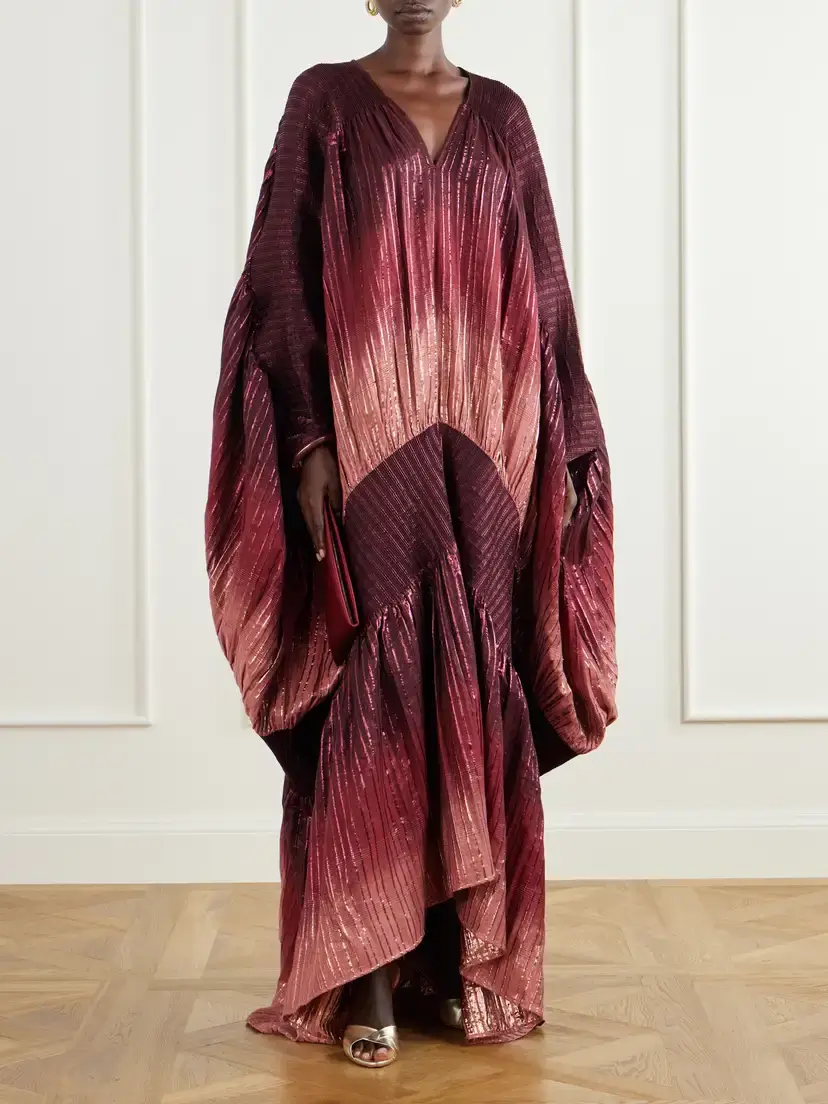Dima Ayad Plissé Lurex Gown | Thumbnail 2 Dima Ayad Plissé Lurex Gown | Thumbnail 2