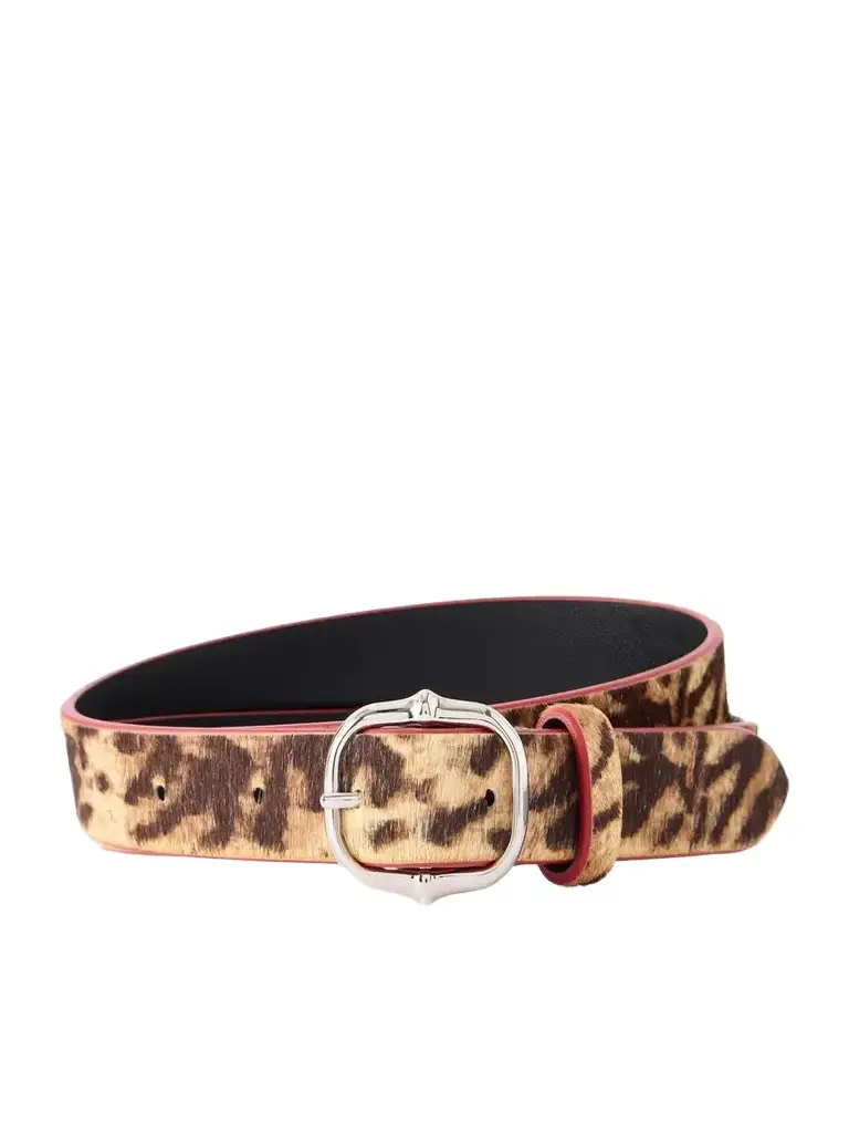 Isabel Marant Depson-gd Leopard-print Calf Hair Belt