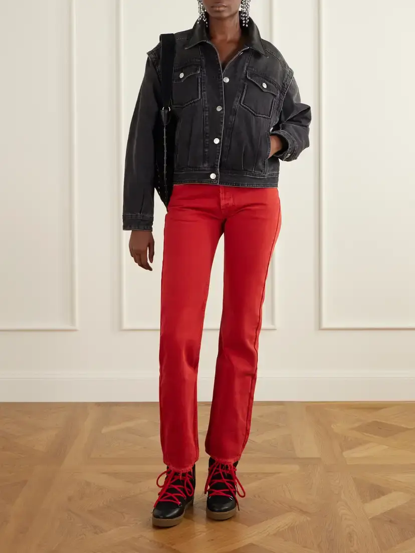 Isabel Marant Nowles Shearling-trimmed Leather Ankle Boots | Thumbnail 4 Isabel Marant Nowles Shearling-trimmed Leather Ankle Boots | Thumbnail 4