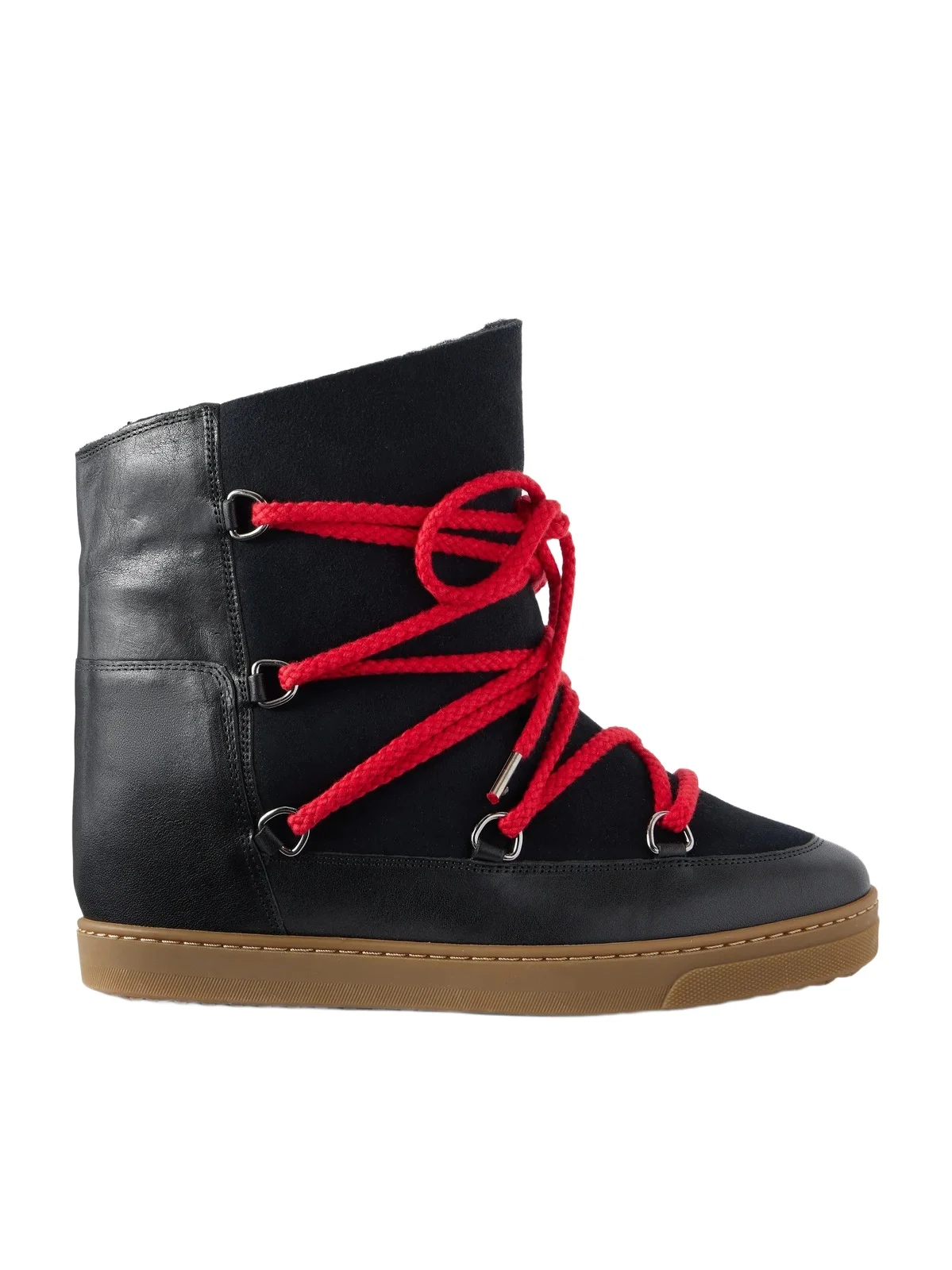 Nowles Shearling-trimmed Leather Ankle Boots Nowles Shearling-trimmed Leather Ankle Boots
