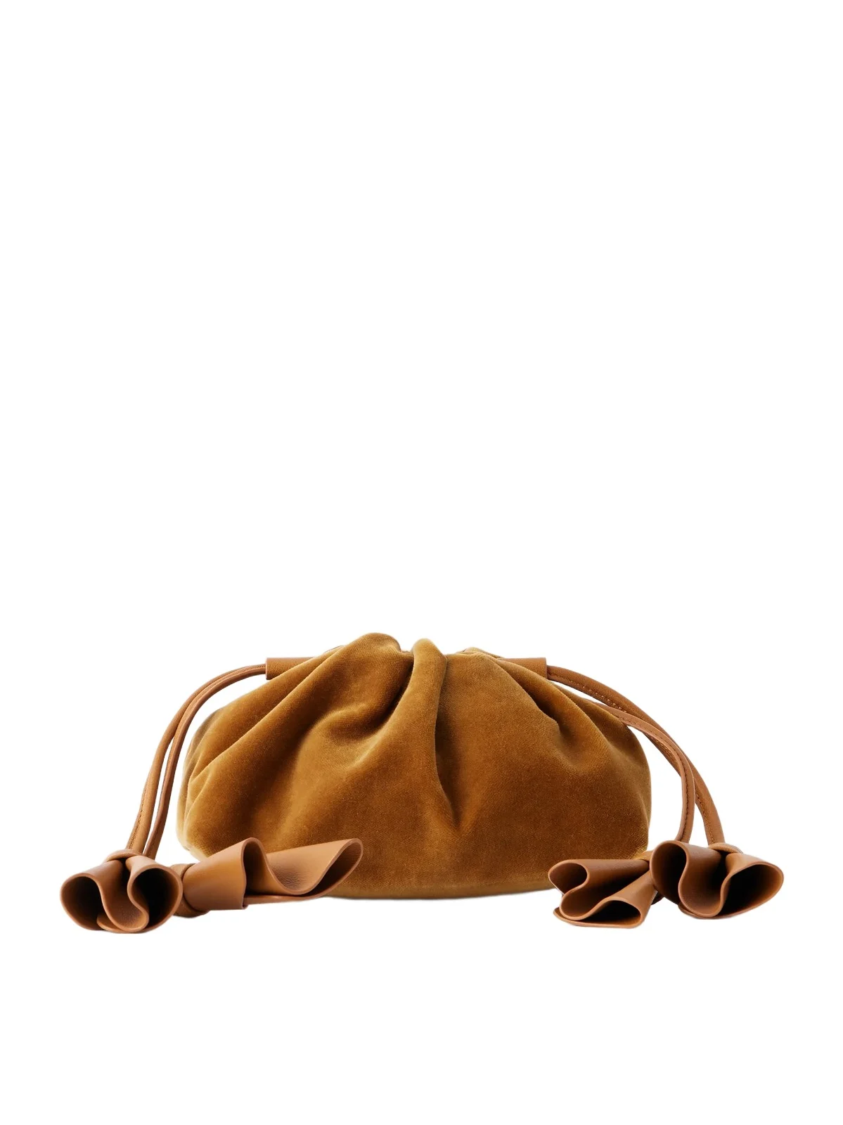 Cloud 91 Small Leather-trimmed Velvet Clutch