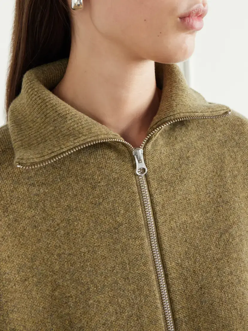 Extreme Cashmere Xtra Cute Cashmere Zipped-up Cardigan | Thumbnail 5 Extreme Cashmere Xtra Cute Cashmere Zipped-up Cardigan | Thumbnail 5