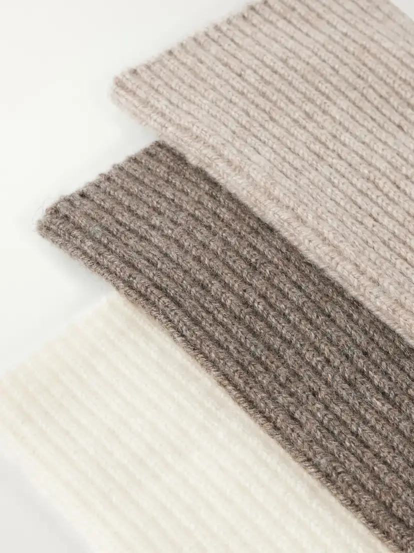 Arch4 Lucia Set Of Three Ribbed Cashmere Socks | Thumbnail 2