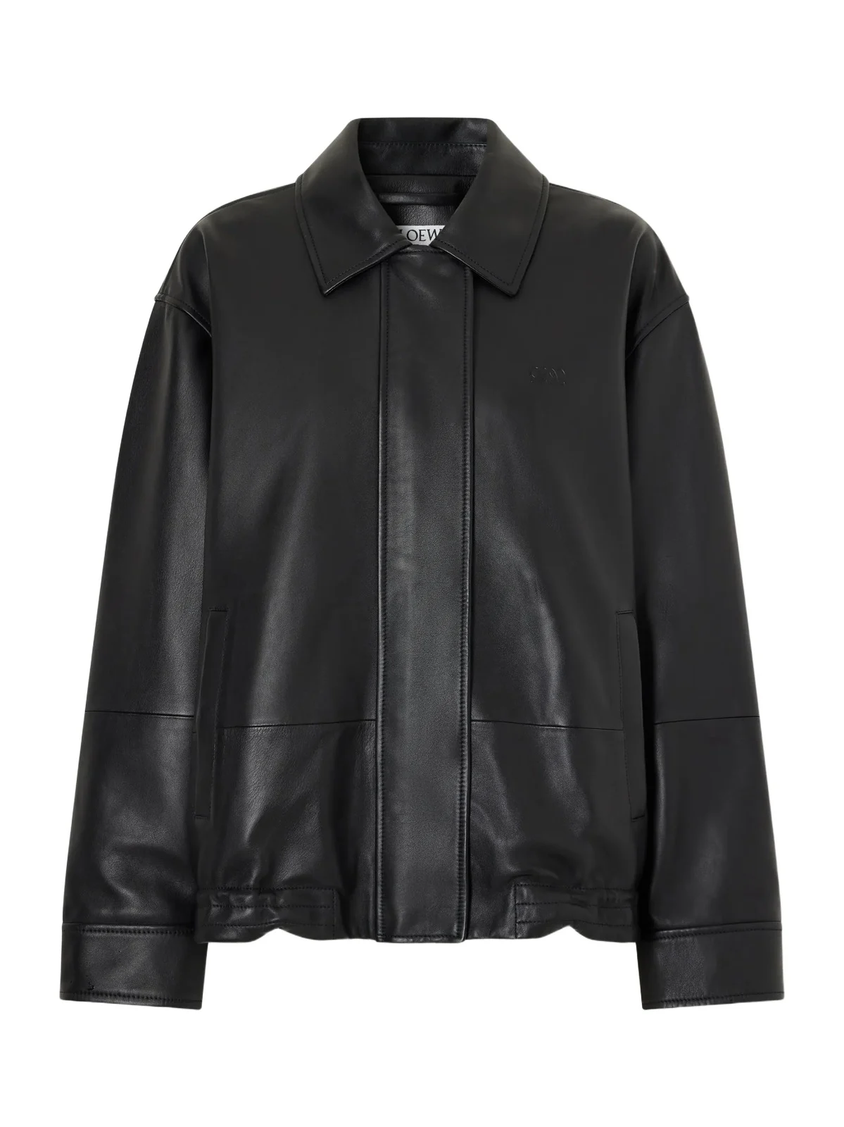 Logo-debossed Leather Jacket Logo-debossed Leather Jacket