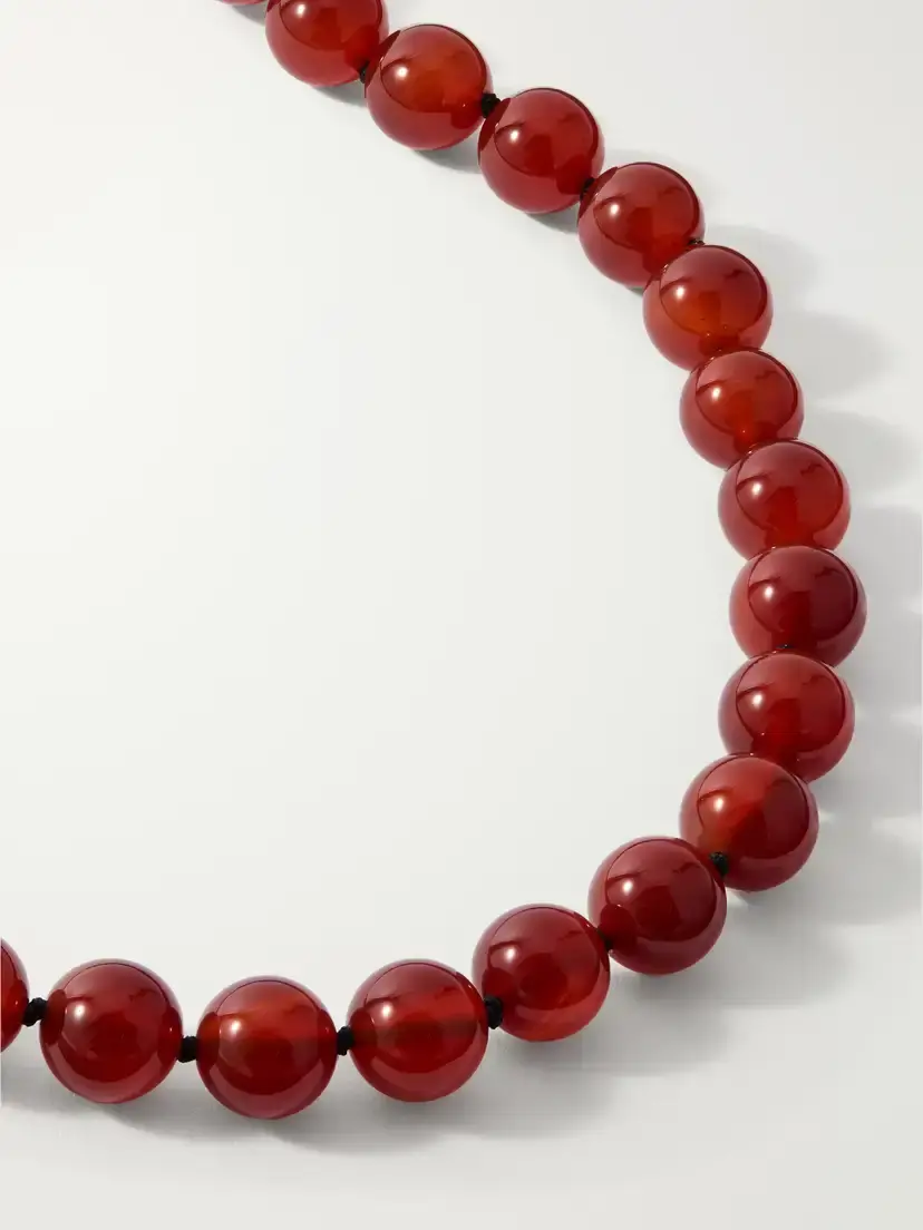 PAOLA SIGHINOLFI Grace Gold-plated Carnelian Necklace | Thumbnail 4