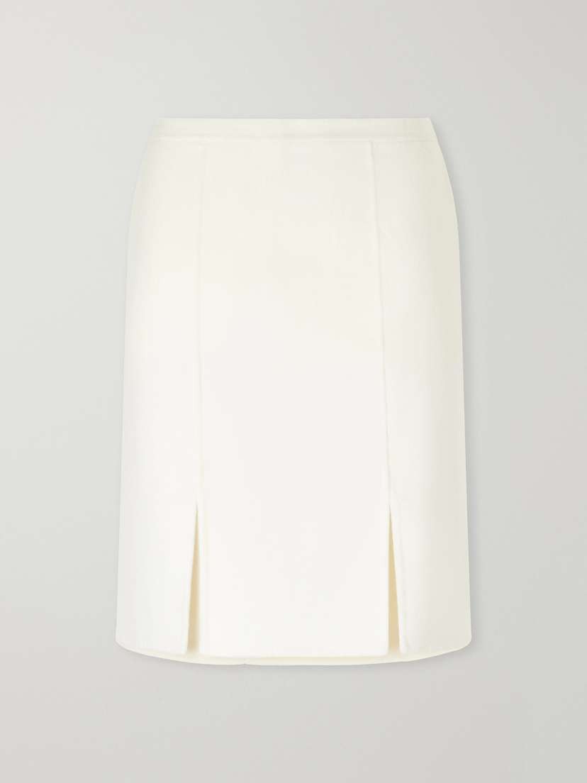Loulou de Saison Judy Wool And Cashmere-blend Midi Skirt