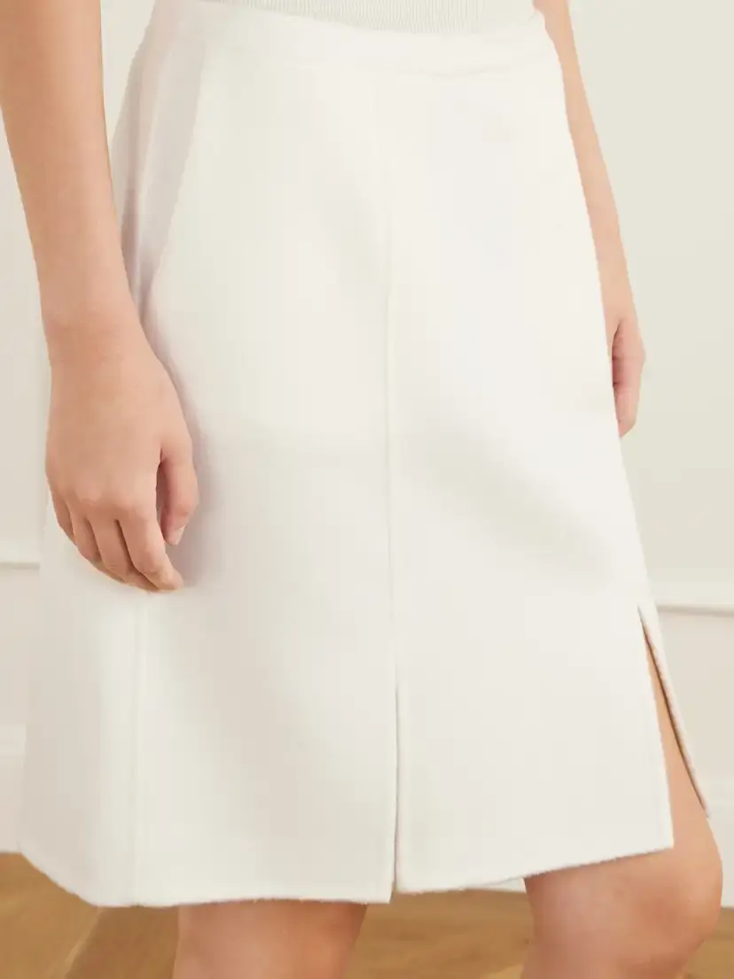 Loulou de Saison Judy Wool And Cashmere-blend Midi Skirt | Thumbnail 5 Loulou de Saison Judy Wool And Cashmere-blend Midi Skirt | Thumbnail 5