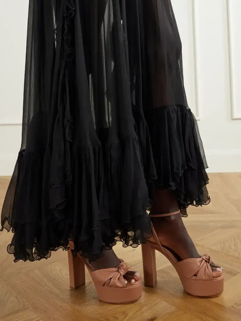 Aquazzura Cupid 120 Leather Platform Sandals | Thumbnail 2