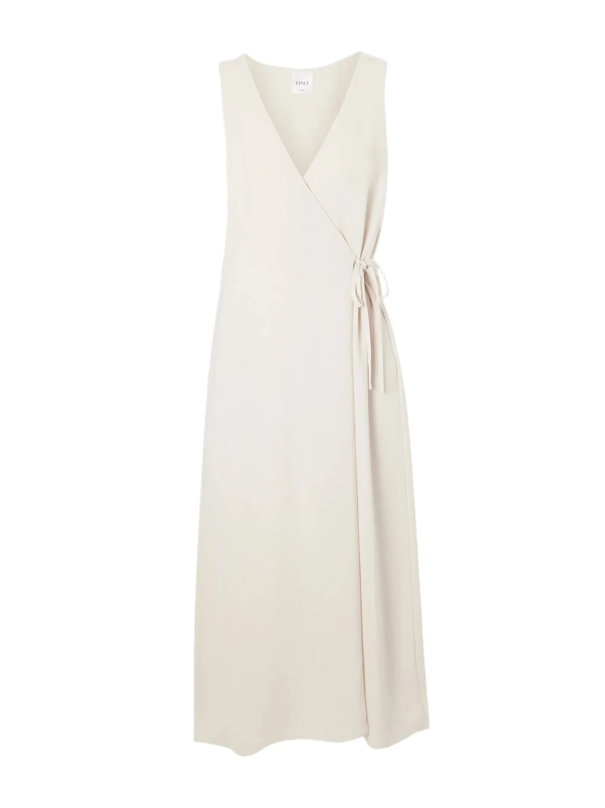 LESET Ari Crepe Wrap Midi Dress