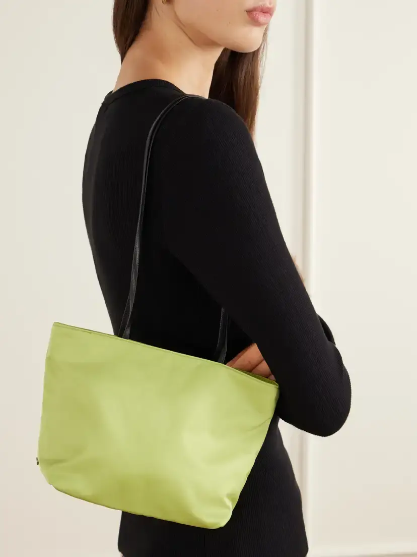 Valesque Leather-trimmed Satin Shoulder Bag | Thumbnail 2