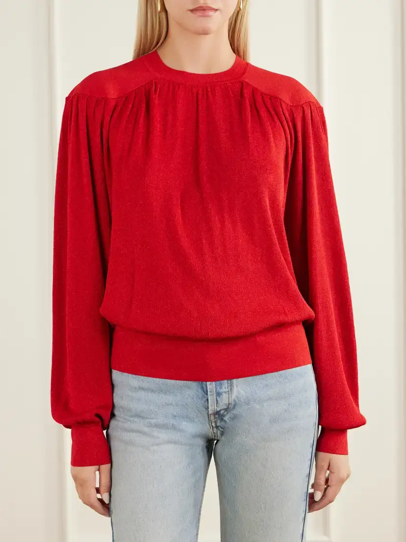 Isabel Marant Enza Gathered Sweater | Thumbnail 3 Isabel Marant Enza Gathered Sweater | Thumbnail 3