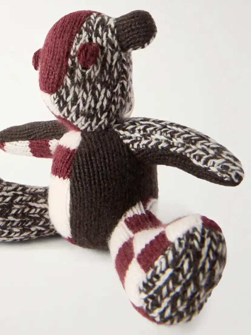 The Elder Statesman Teddy Sitting Cashmere Keychain | Thumbnail 4 The Elder Statesman Teddy Sitting Cashmere Keychain | Thumbnail 4