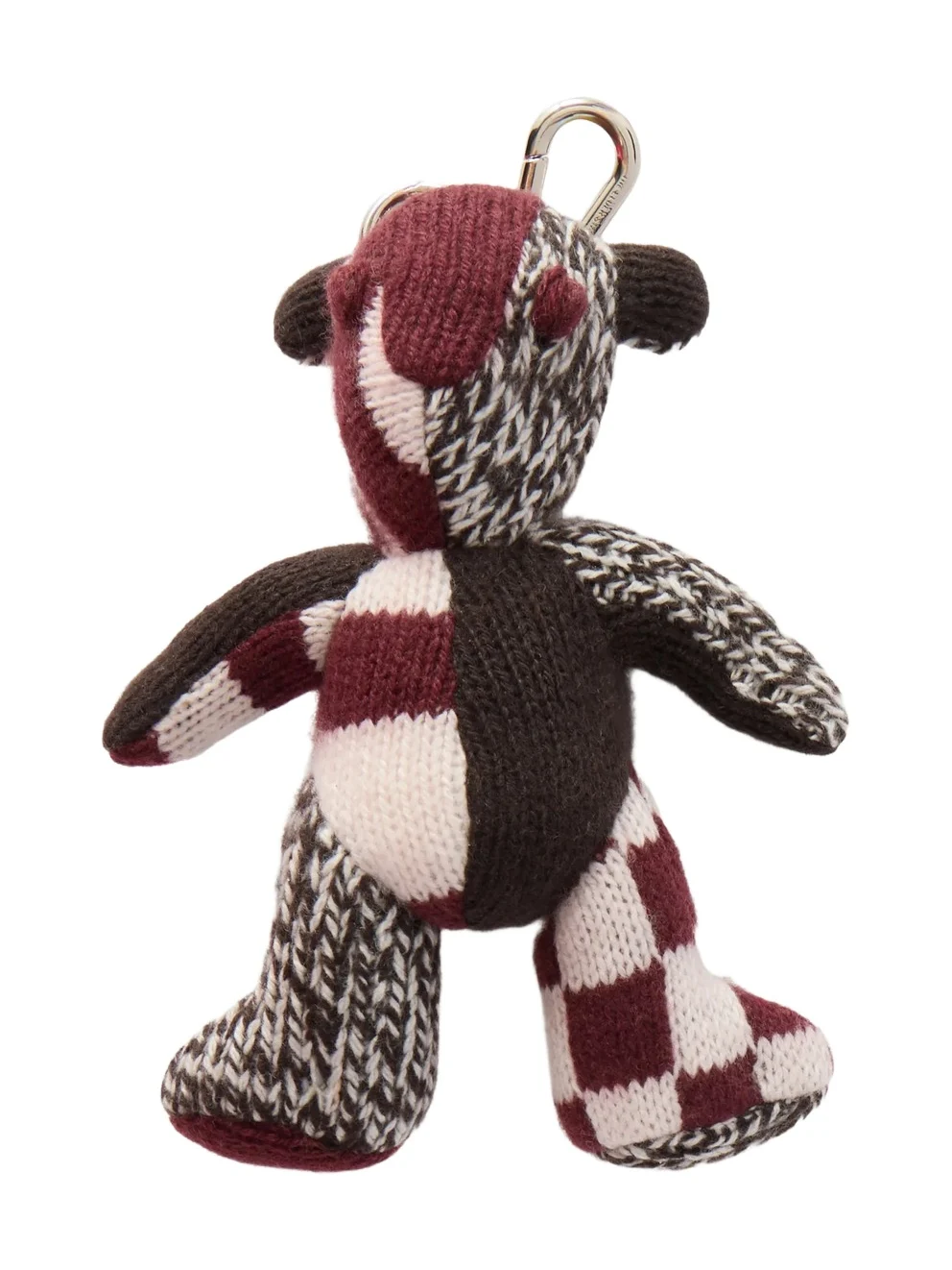 The Elder Statesman Teddy Sitting Cashmere Keychain