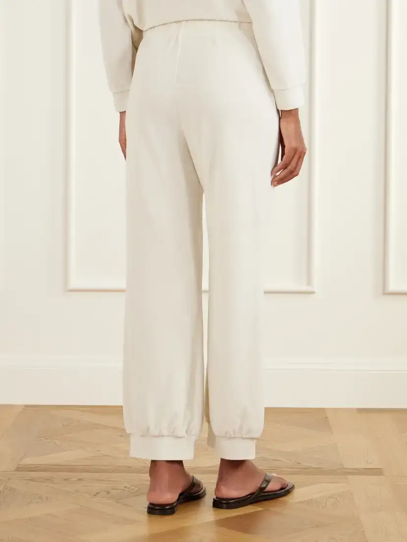 Suzie Kondi Tosk Harem Cotton-blend Velour Tapered Sweatpants | Thumbnail 3 Suzie Kondi Tosk Harem Cotton-blend Velour Tapered Sweatpants | Thumbnail 3