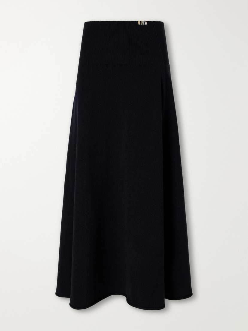 Extreme Cashmere Ease Knit Cashmere-blend Midi Skirt