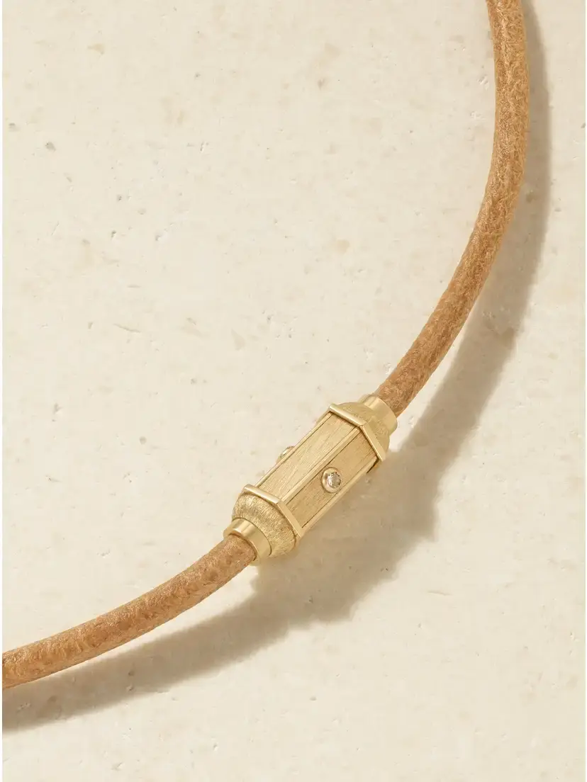 Marie Lichtenberg Micro Lasso 18-karat Gold Diamond Necklace | Thumbnail 4