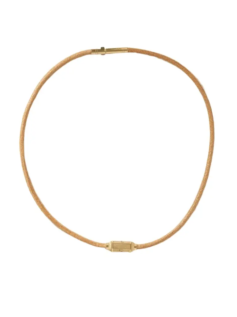 Marie Lichtenberg Micro Lasso 18-karat Gold Diamond Necklace