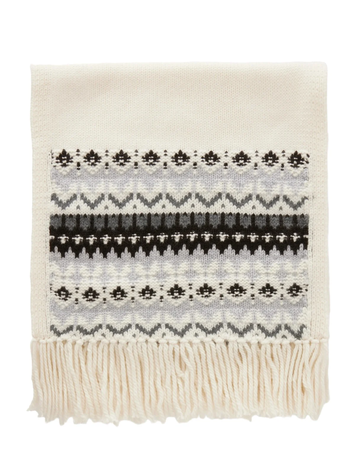 Frostine Fringed Cashmere Scarf
