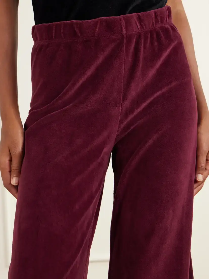 Suzie Kondi Zephyra Cotton-blend Velour Flared Sweatpants | Thumbnail 5 Suzie Kondi Zephyra Cotton-blend Velour Flared Sweatpants | Thumbnail 5