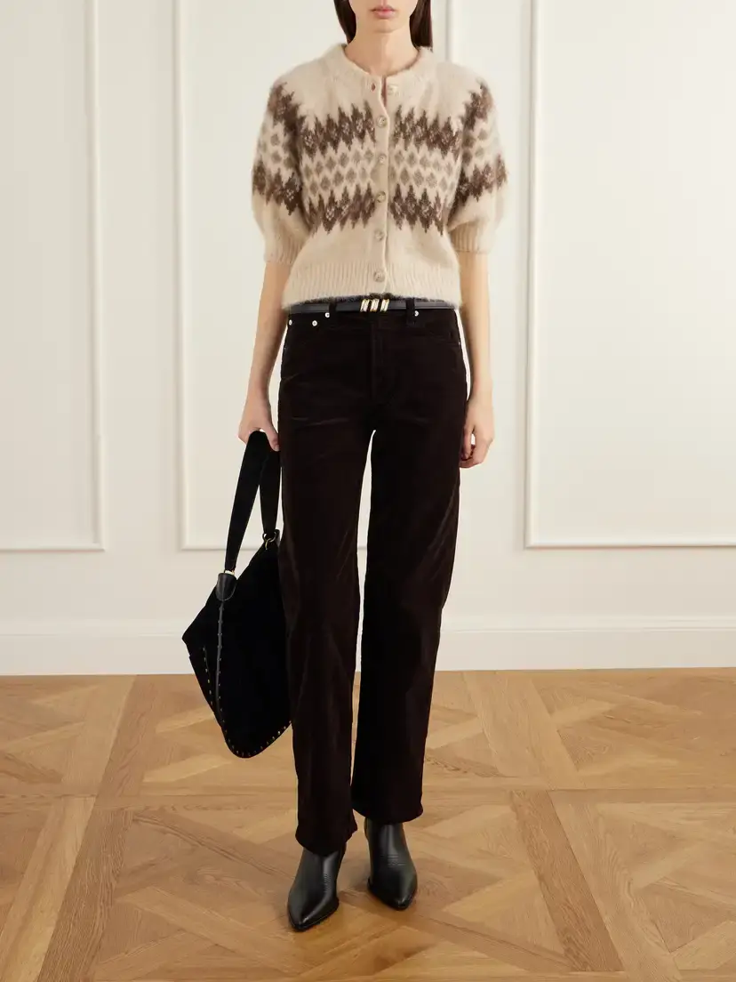 Citizens of Humanity Molly Brushed Alpaca And Wool-blend Cardigan - Neutrals | Thumbnail 2 Citizens of Humanity Molly Brushed Alpaca And Wool-blend Cardigan - Neutrals | Thumbnail 2