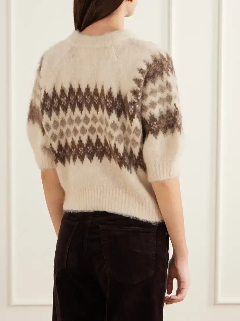 Citizens of Humanity Molly Brushed Alpaca And Wool-blend Cardigan - Neutrals | Thumbnail 4 Citizens of Humanity Molly Brushed Alpaca And Wool-blend Cardigan - Neutrals | Thumbnail 4