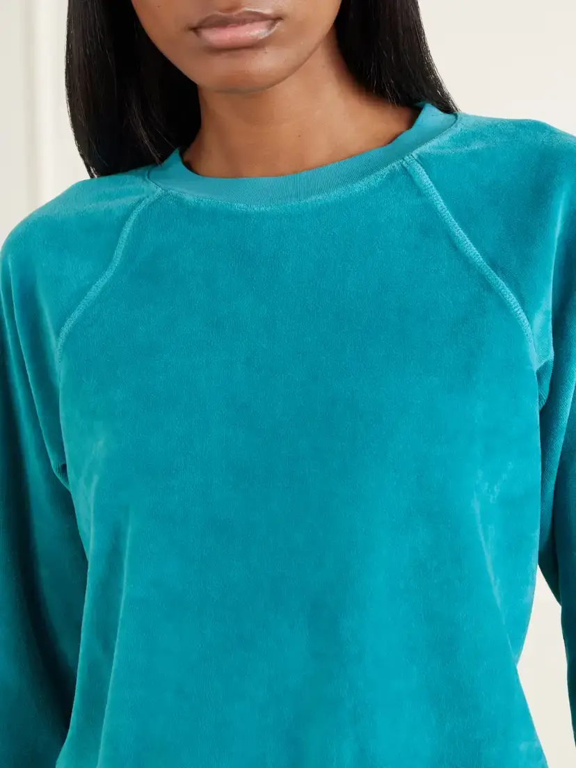 Suzie Kondi Tilos Cotton-blend Velour Sweatshirt | Thumbnail 4 Suzie Kondi Tilos Cotton-blend Velour Sweatshirt | Thumbnail 4