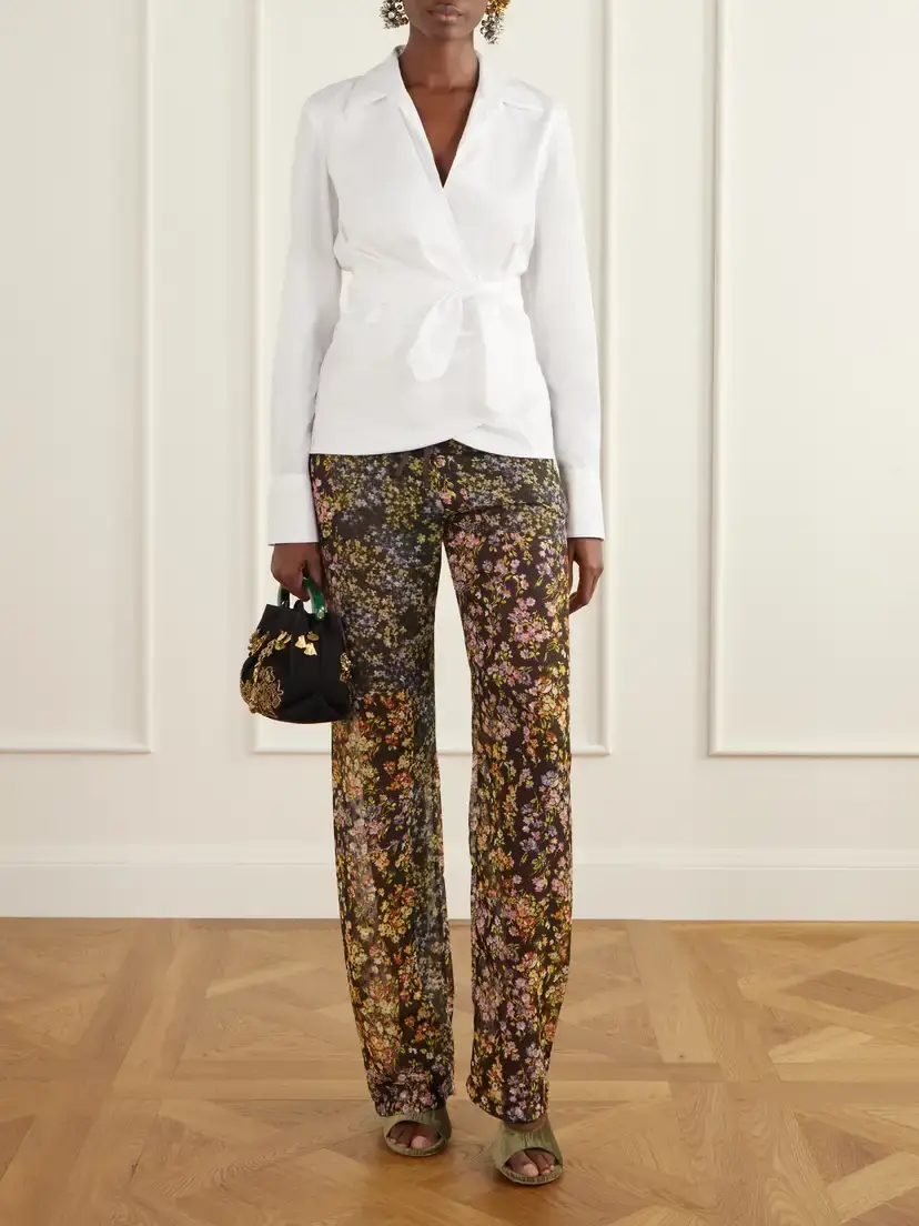 Dries Van Noten Cotton-poplin Wrap Shirt | Thumbnail 2