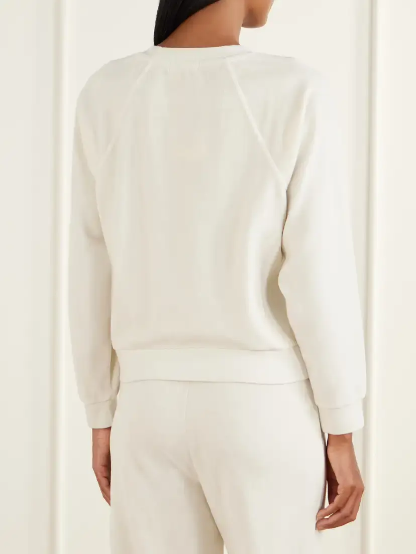 Suzie Kondi Tilos Cotton-blend Velour Sweatshirt | Thumbnail 3 Suzie Kondi Tilos Cotton-blend Velour Sweatshirt | Thumbnail 3