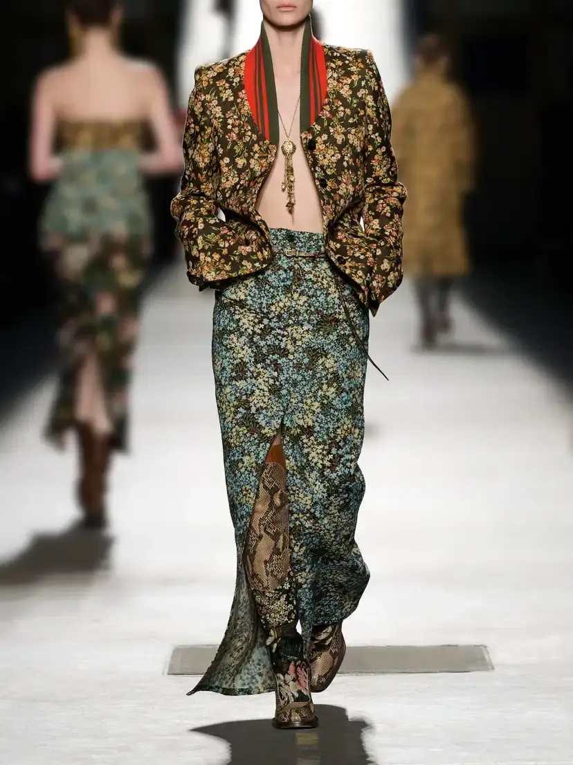 Dries Van Noten Britt Floral-jacquard Cotton-blend Jacket | Thumbnail 6