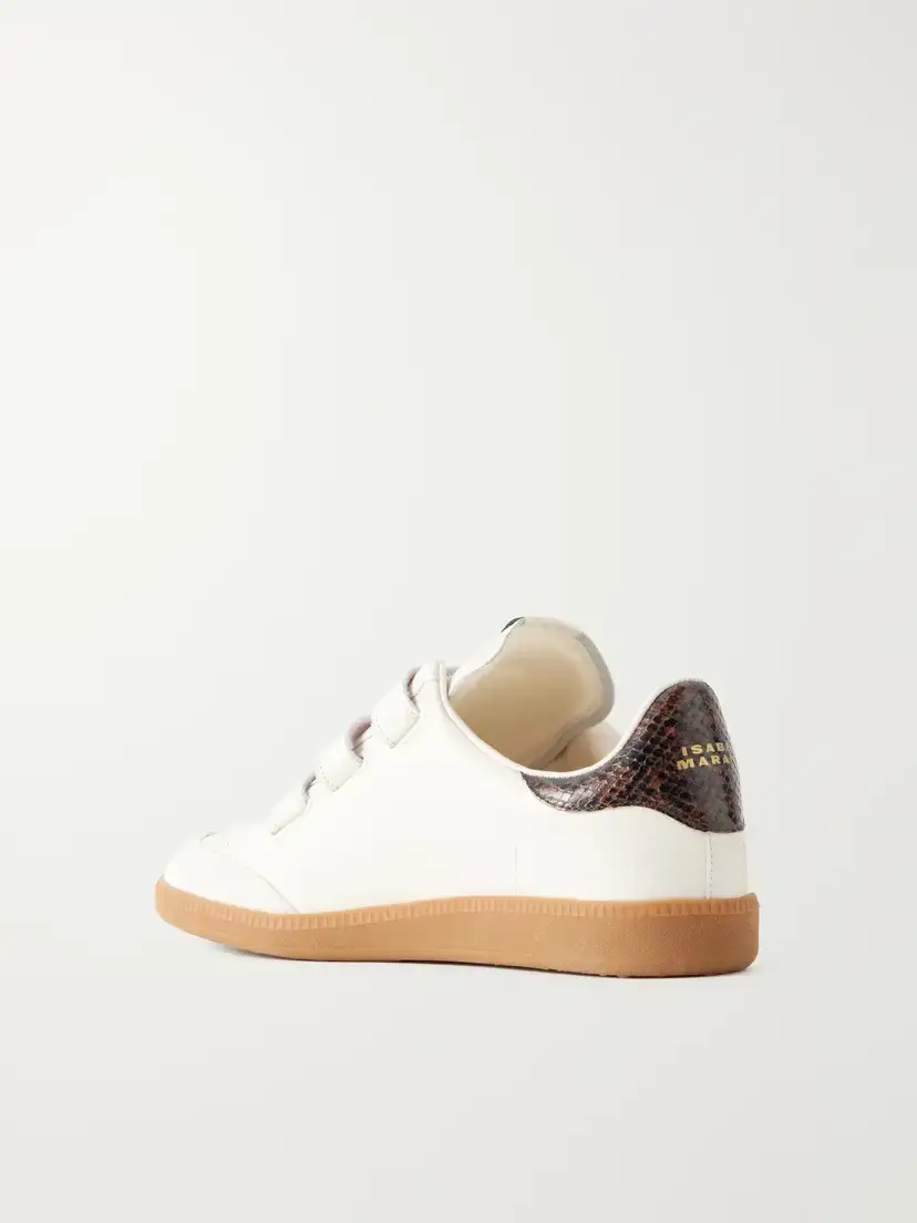 Isabel Marant Beth Leather-trimmed Suede Sneakers | Thumbnail 3 Isabel Marant Beth Leather-trimmed Suede Sneakers | Thumbnail 3