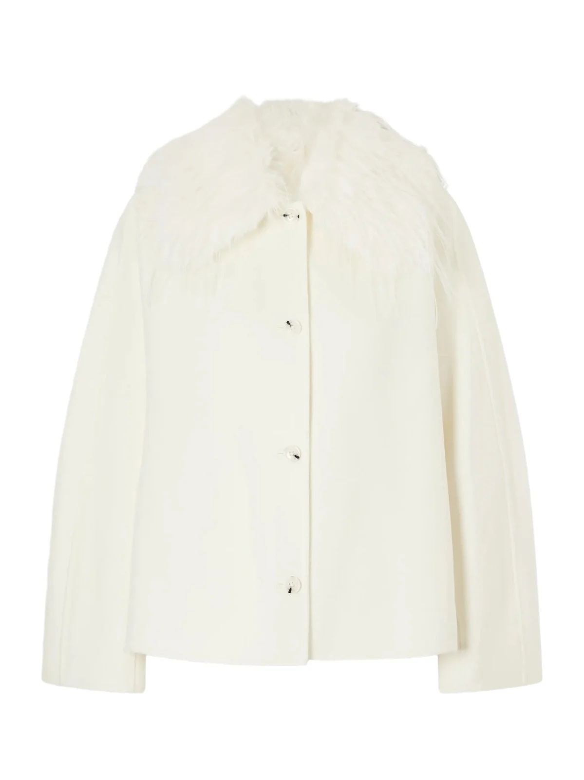 Loulou de Saison Rafe Plush-trimmed Wool And Cashmere-blend Coat - Neutrals
