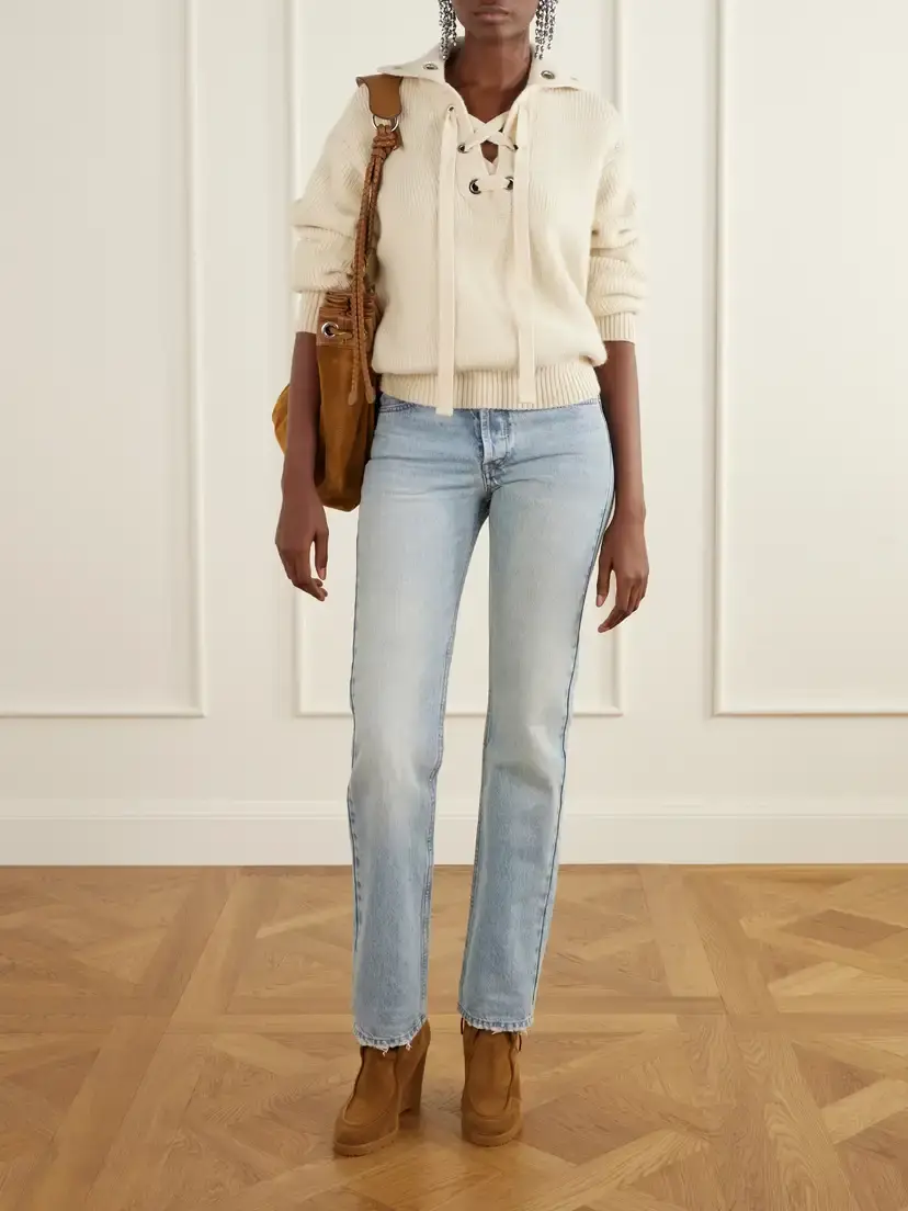 Isabel Marant Cylia Shearling-trimmed Suede Wedge Ankle Boots | Thumbnail 4